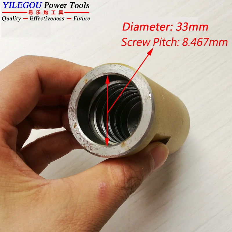 Diamond Drill Adapter Use For Diamond Core Bit (M22x2.5mm). Diamond Drill Output Shaft Adapter (Thread M33x8.467mm). image 4