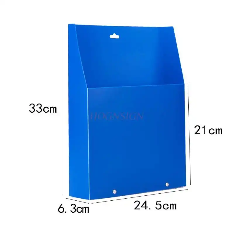 Folding book stand desktop classification box single grid file box hanging document storage box magazine book box