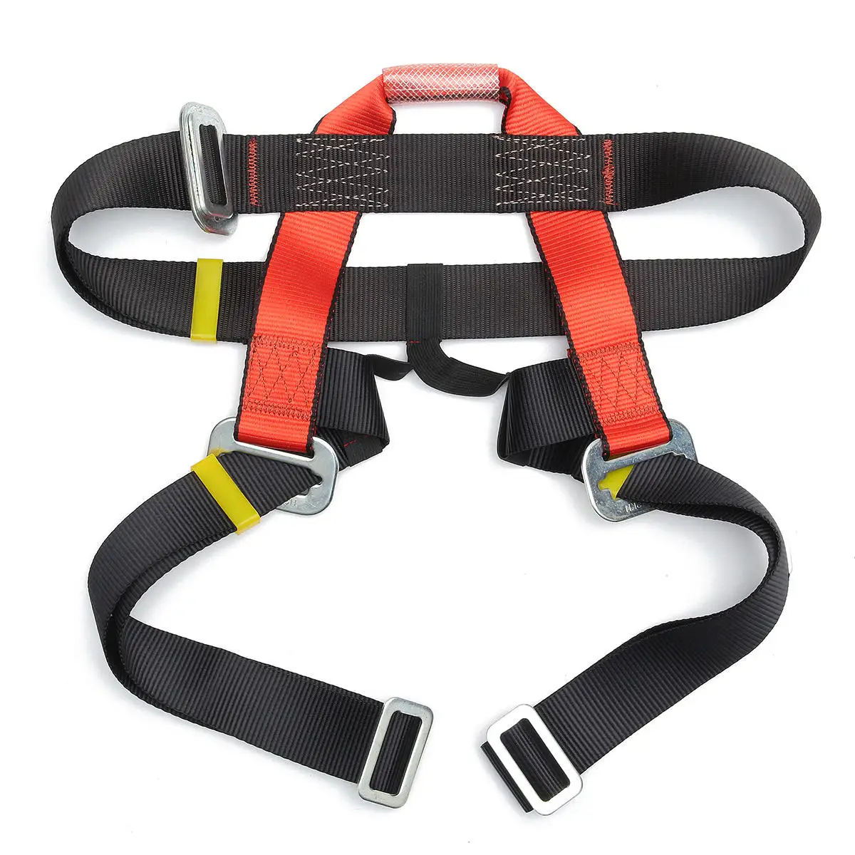 Outdoor Mountain Rock Climbing Rappelling Harness Bust Belt Rescue Safety Seat Sitting Strap Keychain Hook