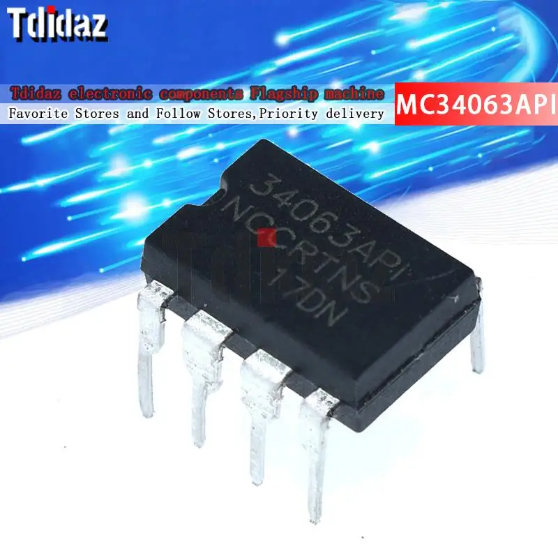 20PCS MC34063API MC34063A DIP-8 MC34063 DIP 34063 DIP8 new and original IC Chipset