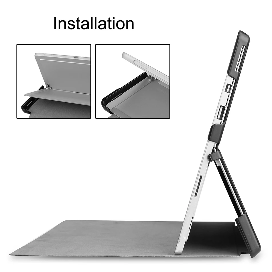 Imagem -02 - Mtt-pu Couro Flip Stand Tablet Case Capa Protetora para Microsoft Surface Pro Janelas 12.3 Surface go 10