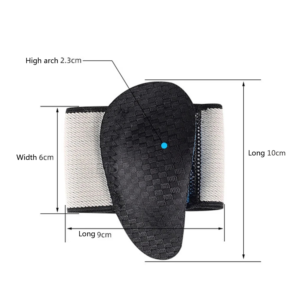 Insole Orthotic Pad Arch Support 2.3CM For Women Men Correction Flat Foot X/O Type Leg Shoe Cushion Insert Orthopedic Half Pad