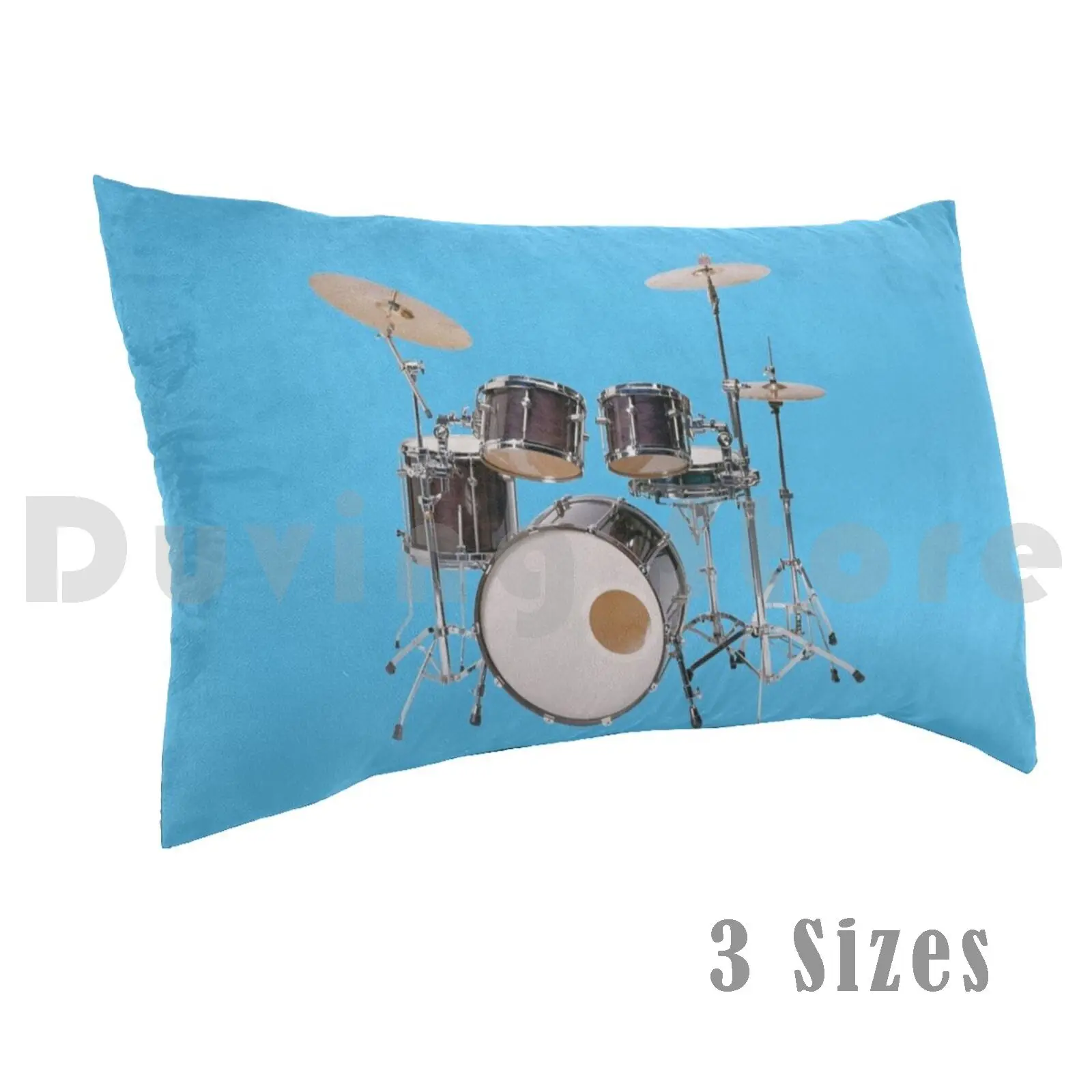 Drums Illustration Pillow Case 20*30 Inch Drums Drum Drums Image Music Music Instrument Fashion