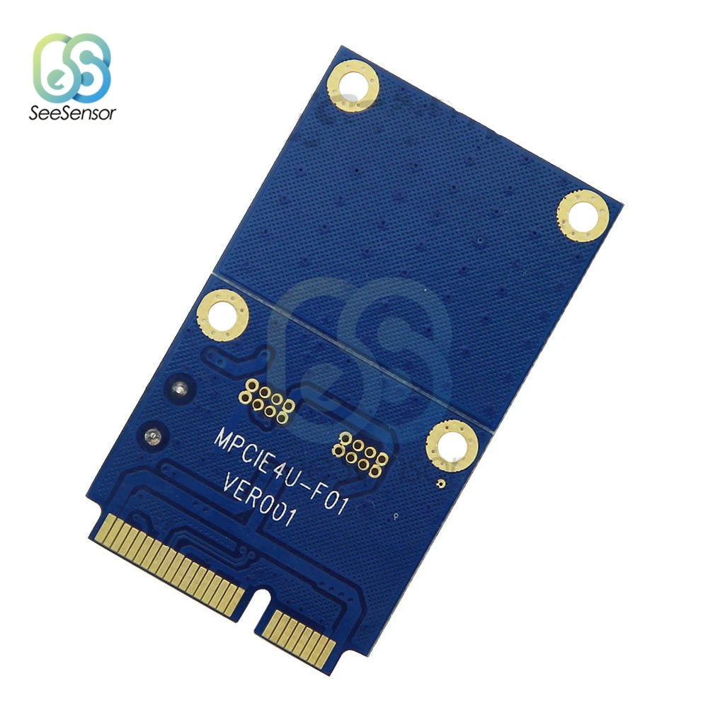 Mini PCI-E PCI Express a doppio adattatore USB mPCIe a 5 Pin 2 porte convertitore USB 2.0 per scheda di rete Wi-Fi USB disco Flash USB