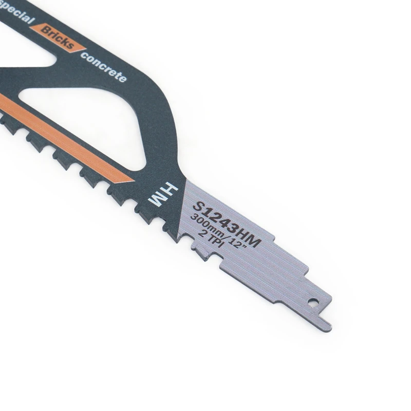 Lama per sega alternativa in carburo HEDA Sega a sciabola 1 pezzo 225/300/455/505 mm per il taglio del calcestruzzo Blocco di cemento Tubo in PVC Legno.