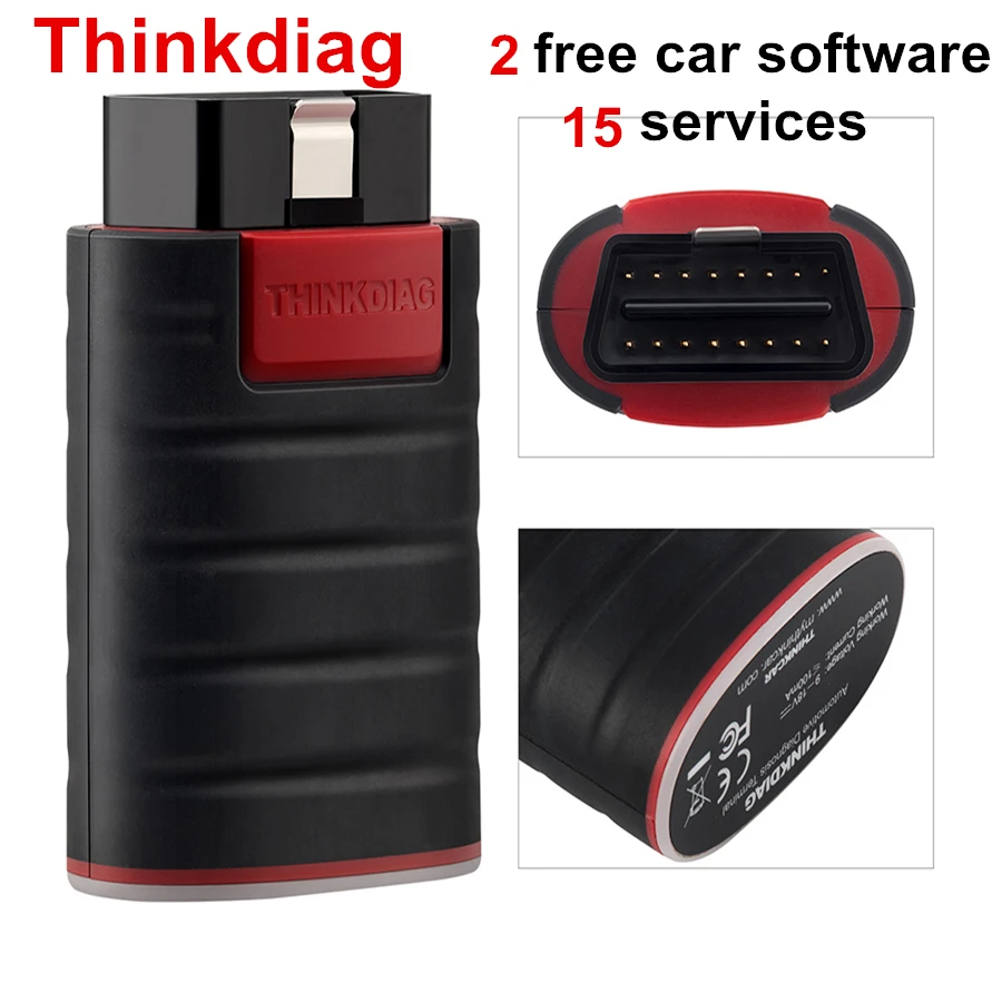 Thinkdiag OBD2 full system Power than X431 easydiag Diagnostic Tool has 4 free software 15 reset services Code Reader Scanner