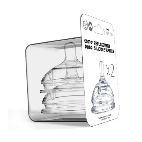 Pezones de repuesto de silicona para bebé, pezones de flujo Variable para edades de 0 a 3 meses, 3-6 meses/6 meses (paquete de 2)