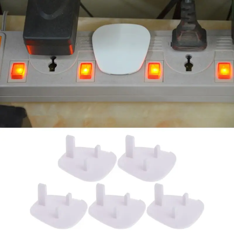 20pcs Baby Safety Child Electric Socket Outlet Plug Protection Security UK Standard Safe Lock Cover Kids Sockets Cover D0AF