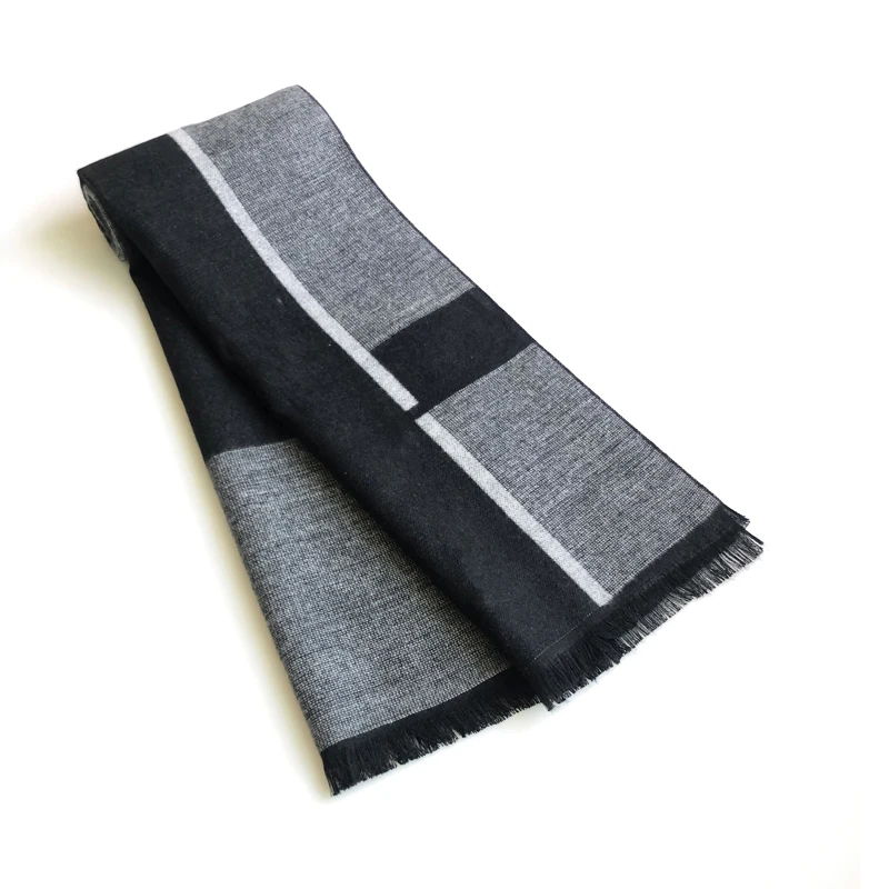 Bufanda de diseño de lujo para Hombre, Foulard, Bufandas a cuadros, chales, moda informal de invierno, Bufandas cálidas de Cachemira, envoltura para el cuello, Bufandas para Hombre