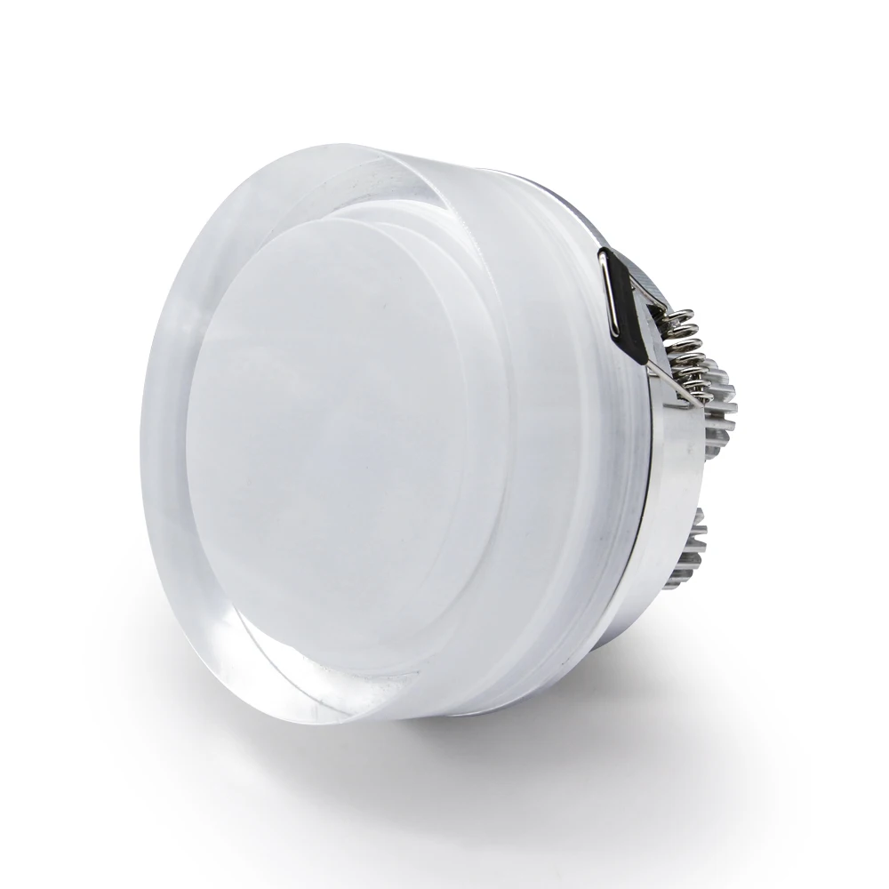 Kryształ ściemniania LED typu Downlight 1W5W10W12W kryształ reflektor AC110V220V wpuszczane oświetlenie sufitowe kuchnia sypialnia oświetlenie