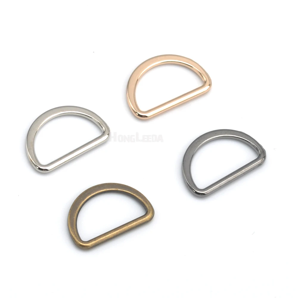 

200 шт./лот 16 мм металлический плоский сплав D Dee кольцо регулируемые клипсы никель, черный, золотой, Бронзовый для сумки ремень для лямок