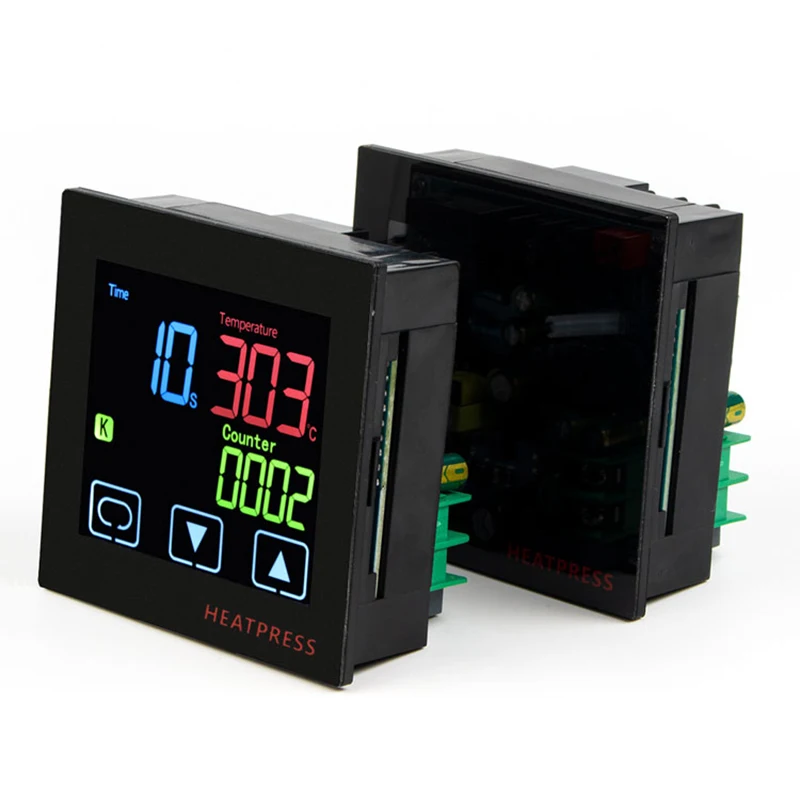 Mit 1 Stück 40A SSR Heißpressmaschinen-Thermostat mit Timer und Zähler, Zeitalarm, Heißpräge-PID-Temperaturregler – Detail 5