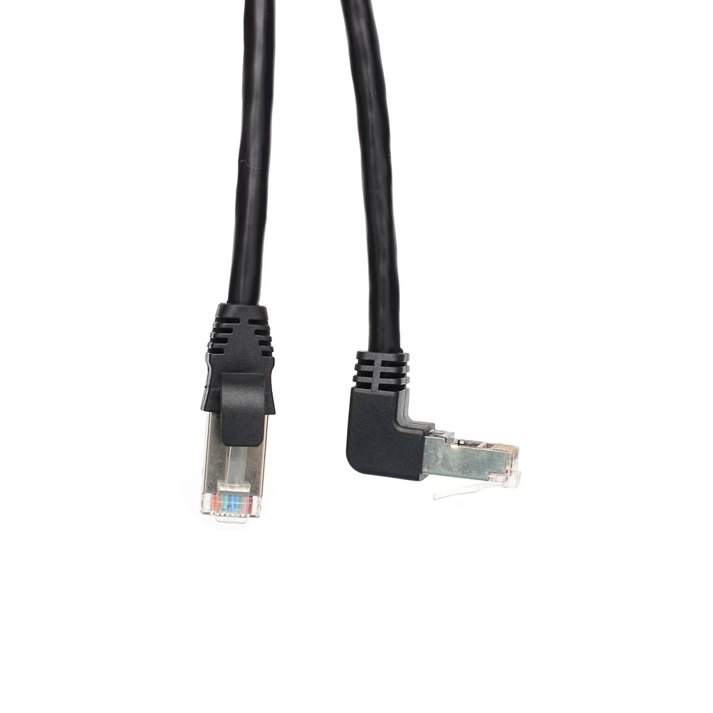 Podwójne łokieć w dół i w górę pod kątem 90 stopni Cat5e CAT6 8P8C FTP STP UTP Cat 5e kabel sieciowy Ethernet RJ45 Lan Patch Cord 0.5m-5m