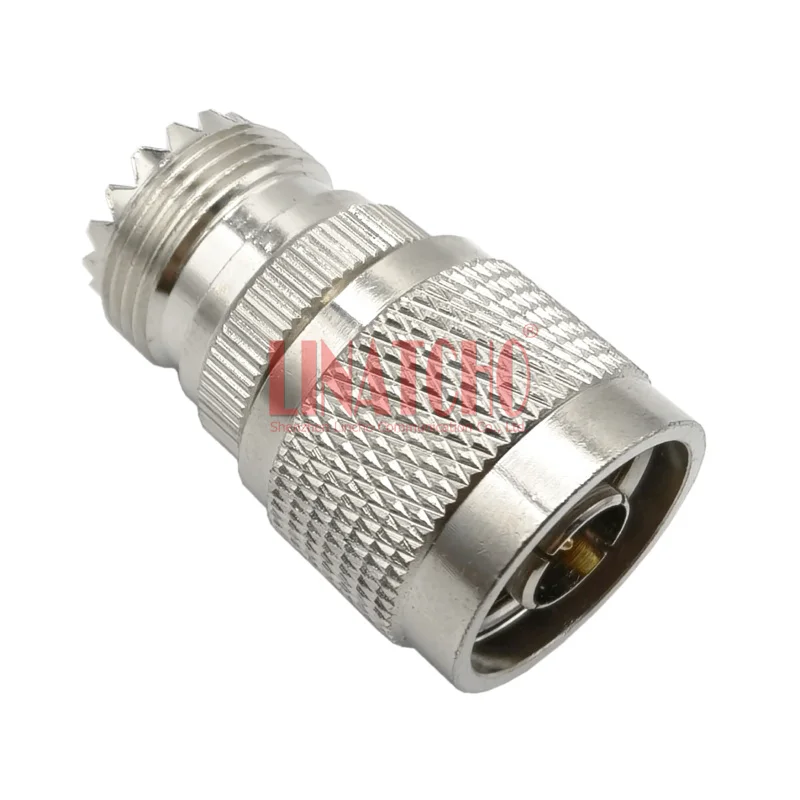 

50 Ohm Brass RF N Male to UHF Female SO239 Car Two Way Radio Antenna Adpater Connector