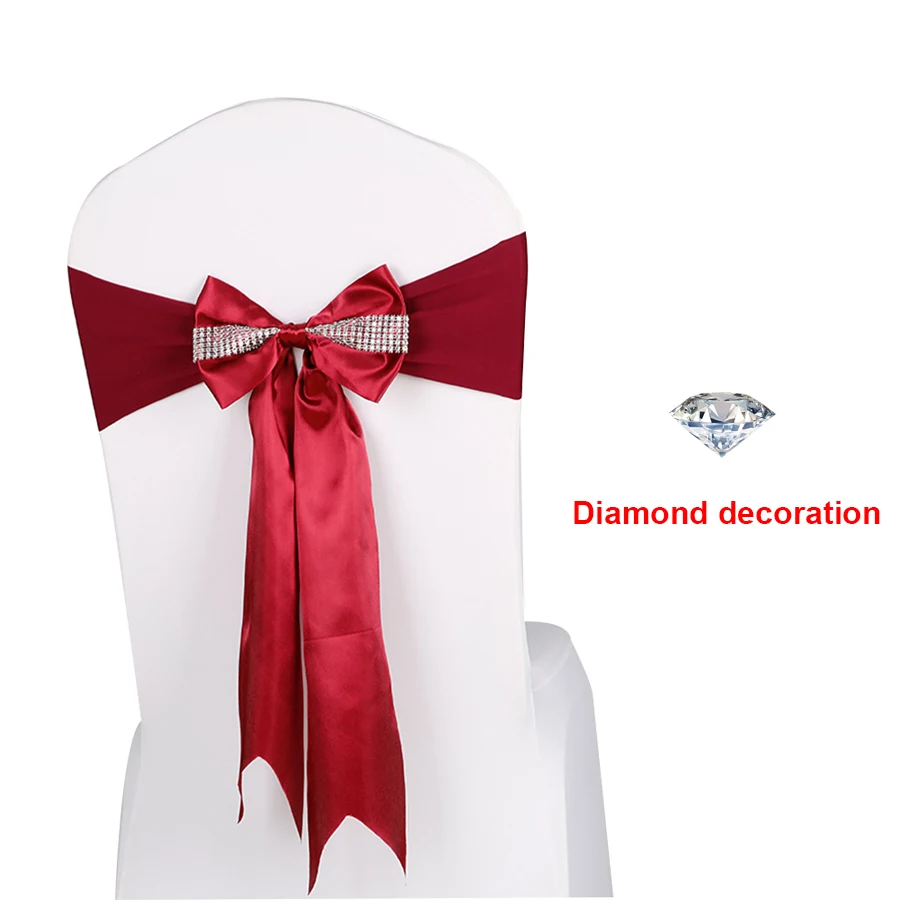 10/20/30PCS Chair Decoration Sashes Bow Knot Chair Backs Bow Tie Chair Cover Ribbons for Wedding Birthday Party Banquet Decor