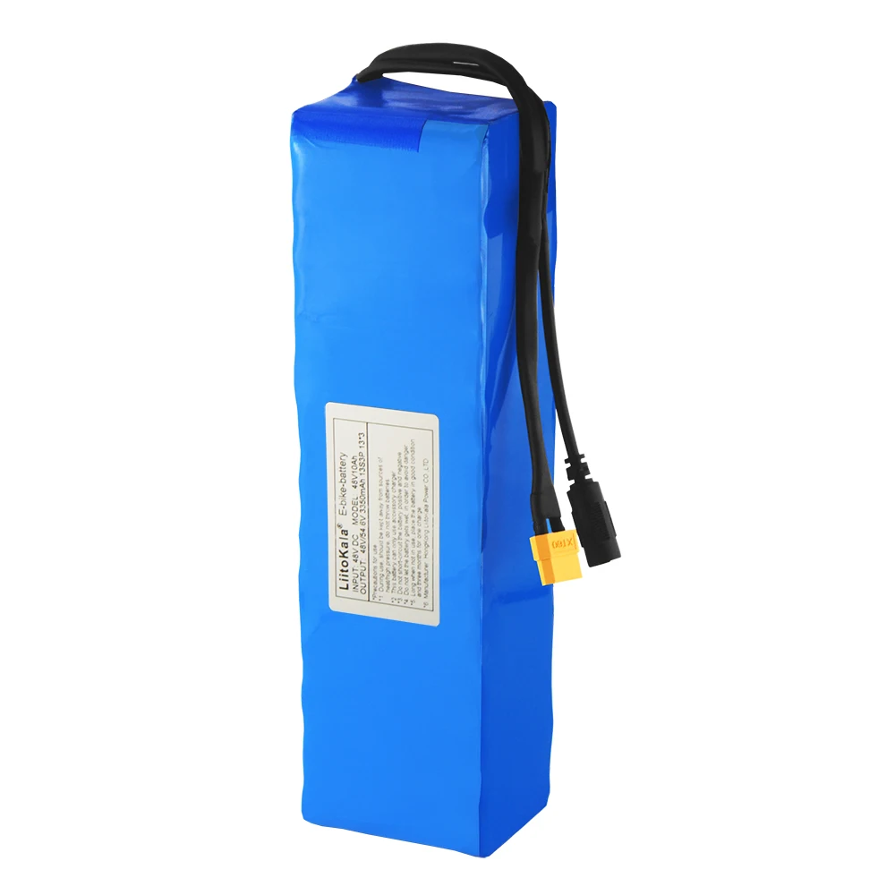 LiitoKala 48V 10ah 13s3p High Power 18650 Battery Electric Vehicle Electric Motorcycle DIY Battery BMS Protection XT60 Plug