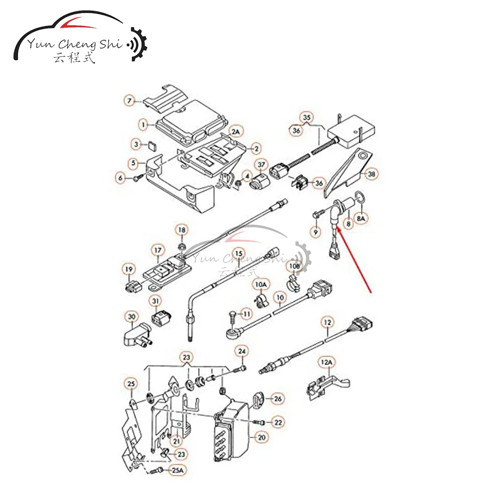 Crankshaft Position Sensor 06A906433N 06A906433L 06A906433G For VW Jetta Golf Audi A3 A4 A6 TT 1.8T 2.0T