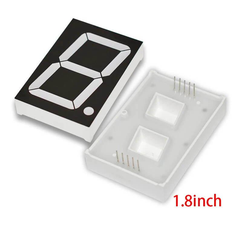 1Pc 1.8 Inch LED Display 7 Segmen 1 Bit Digit Tabung Merah Umum Katoda Digital 1.8 Inch Led 7 segmen