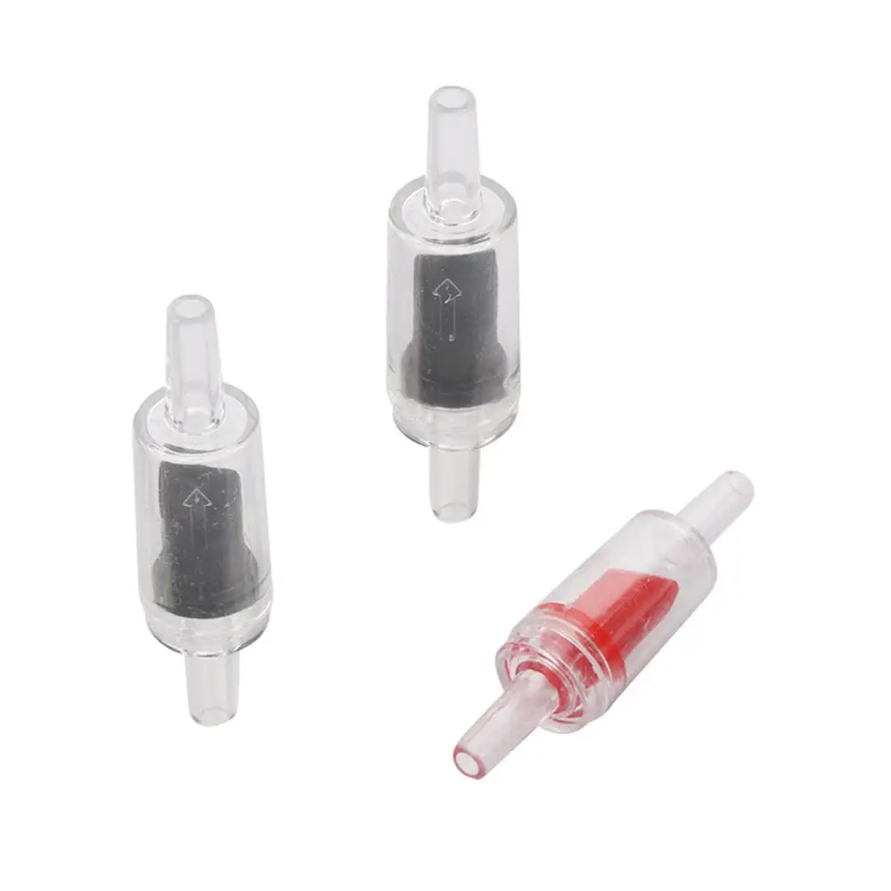 Durable 10Pcs Plastic Aquarium Non Return One Way Check Valve Air Pump CO2 System Fish Tank Increasing Oxygen Pump Accessories