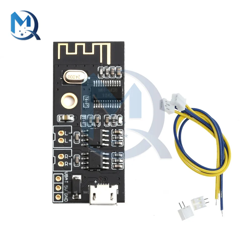 5V MH-MX38 Wireless Bluetooth Audio Module MICRO USB Stereo Audio 5W+5W Amplifier MP3 Lossless Decoder Receiver Board