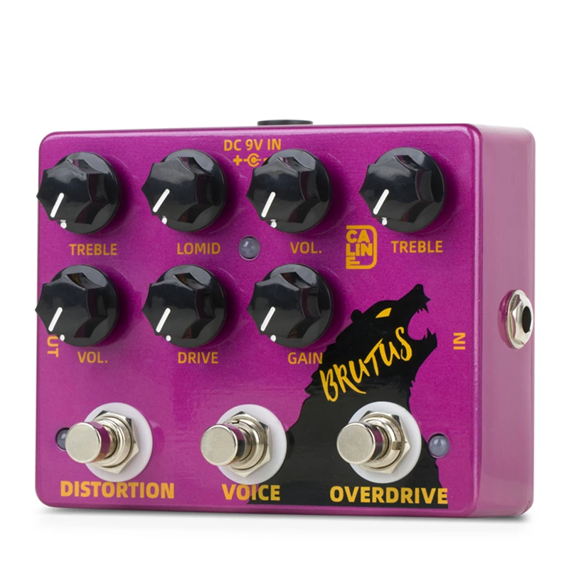 Caline DCP-02 BRUTUS Distortion & Overdrive 2-in-1 Guitar Effect Pedal True Bypass Electric Guitar Parts & Accessories