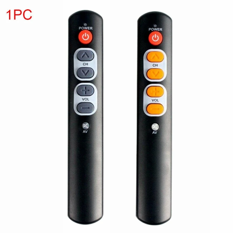 Home 6 Keys Compact and clear Remote Controller Accessories Programmable Universal ABS Learning for elderly people