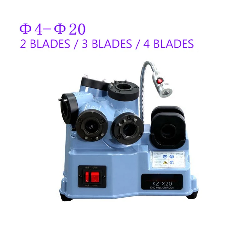 

4-20 End Milling Grinder Flute End Mill Sharpening Machine 220V Milling Cutter Grinding Machine