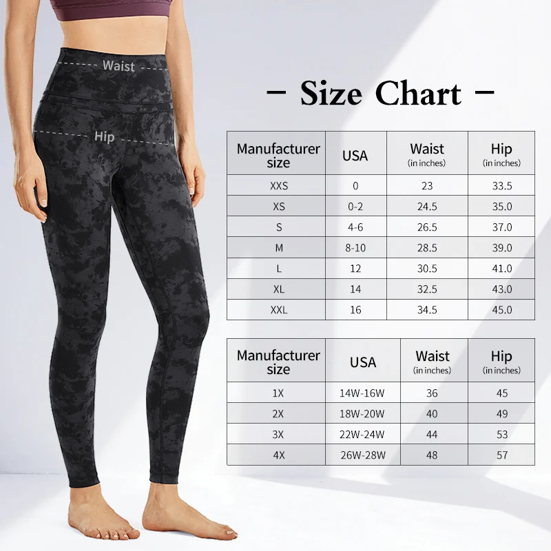 SYROKAN Women Naked Feeling Leggings High Waist Tight Yoga Pants Workout 25 Inches Elastic Army Printed Trousers Fitness Gym