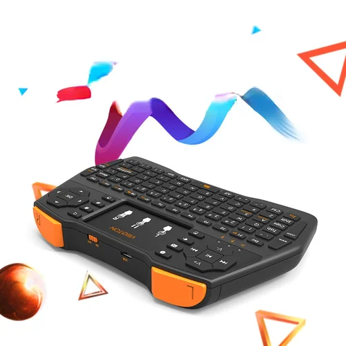 Imagen 1 del producto Ratón inalámbrico Tricolor con retroiluminación, Mouse multifunción con Control remoto y teclado, Mini táctil, 2,4G