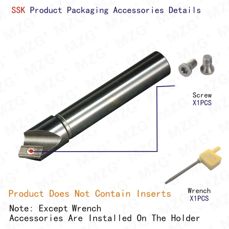 MZG SSPC SSKC 20 MILLIMETRI In Acciaio di Tungsteno Vite Tornio CNC di Fresatura Macchina Morsetto di Posizionamento Smussatura Strumenti