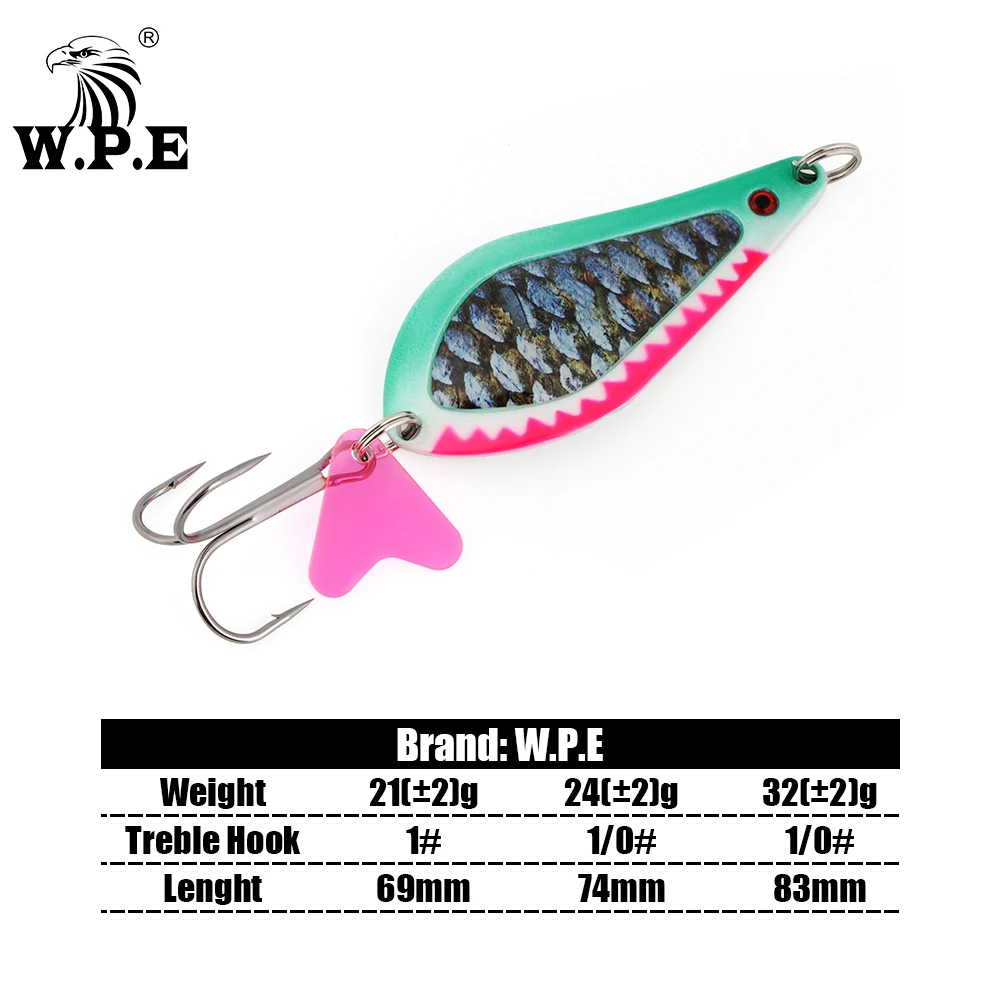 W.P.E Cuchara Giratoria – Señuelo Metal para Lucio y Trucha - imagen 4