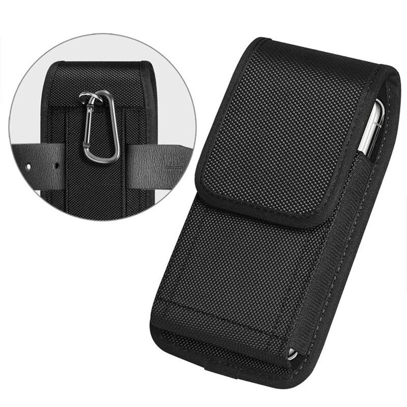 Cell Phone Pouch Nylon Holster Case with Belt Clip Cover For Samsung Galaxy S20 Plus Note 20 Ultra A21 A11 Oxford cloth Cover