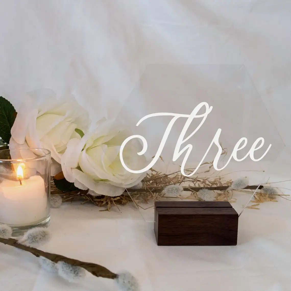 

Table Number With Stand Wedding Table Numbers Wedding Table Decor Hexagon Modern Wedding Decor Candlelight Dinner