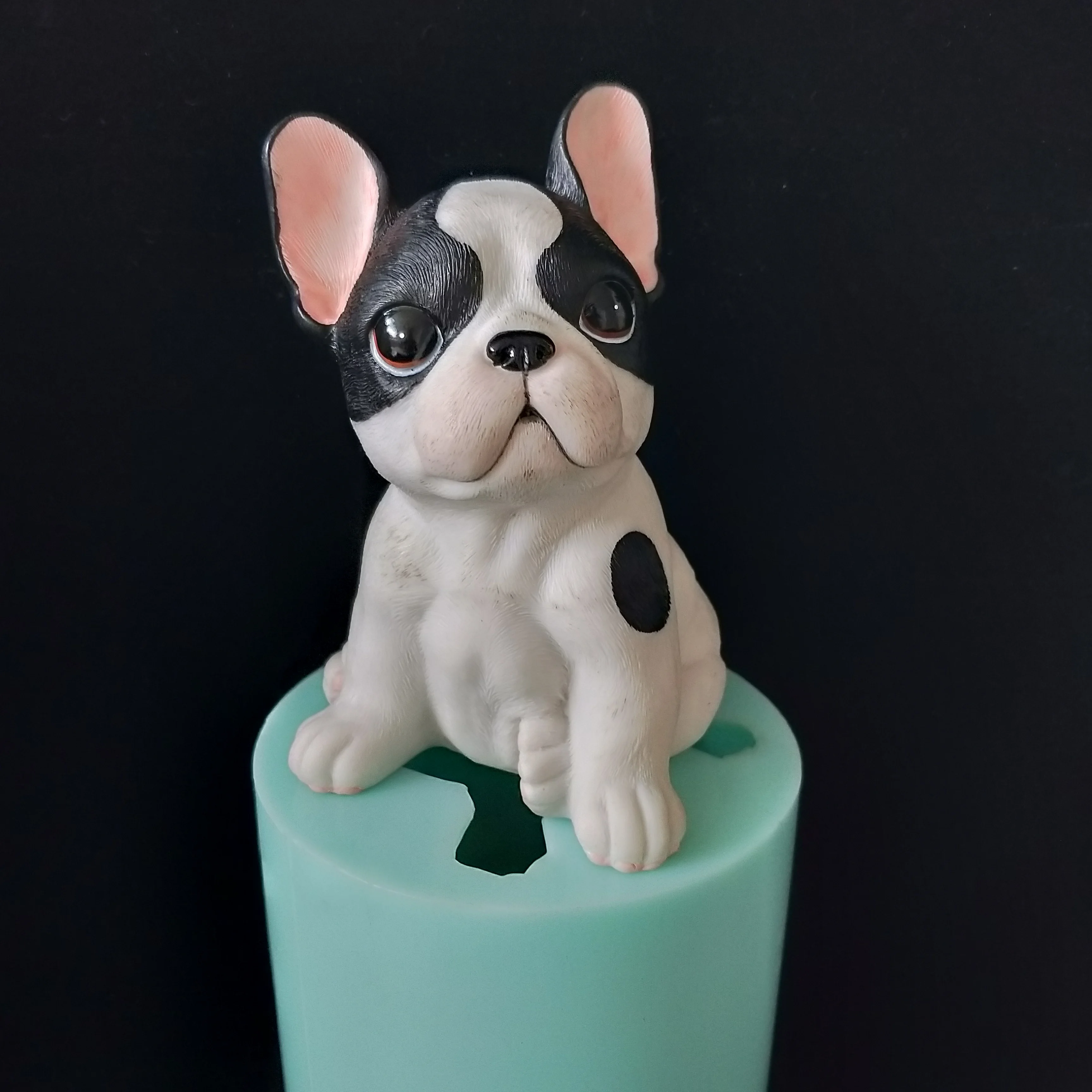 Puppy silicone 3D cute dog mold handmade big mould cake decoration candle silicone pubby molds DIY animal mold