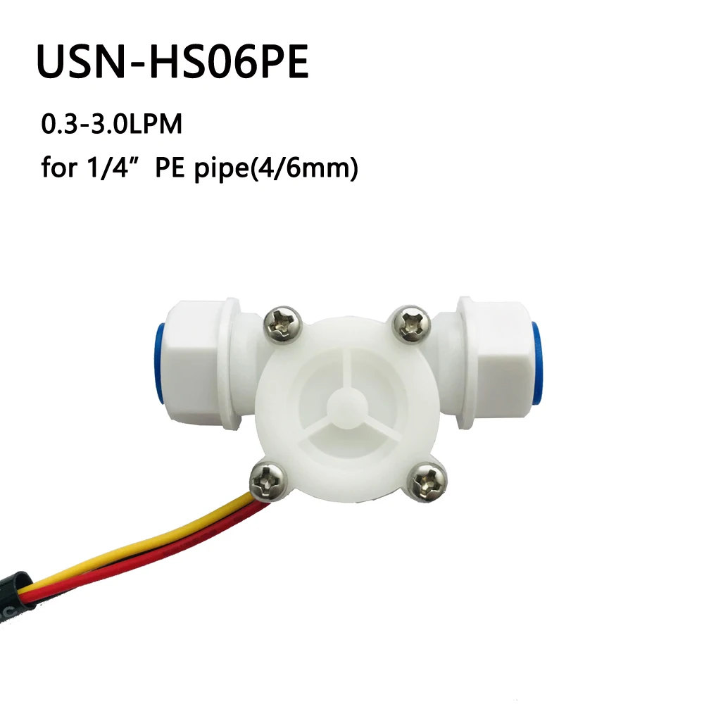 US211M لايت USN-HS06PE 0.3-3.0L/دقيقة الرقمية تدفق متر تدفق قارئ متوافق مع جميع لدينا قاعة تأثير تدفق المياه sensorn الساعي