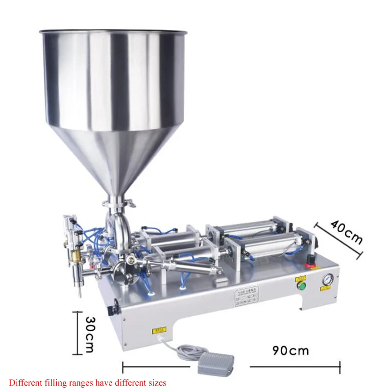 Automatic Paste Liquid Filling Machine Pneumatic With Double Cylinder  Shampoo Cream Sauce Lotion  Filling Machine