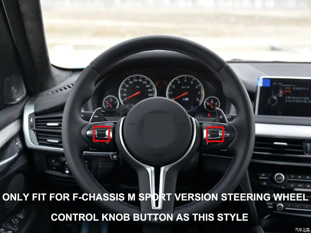 Car Steering Wheel Left Right Control Knob Button F-Chassis M Sport Version For BMW 1 2 3 4 5 6 Series X1 X2 X3 X4 X5 X6 X5M X6M