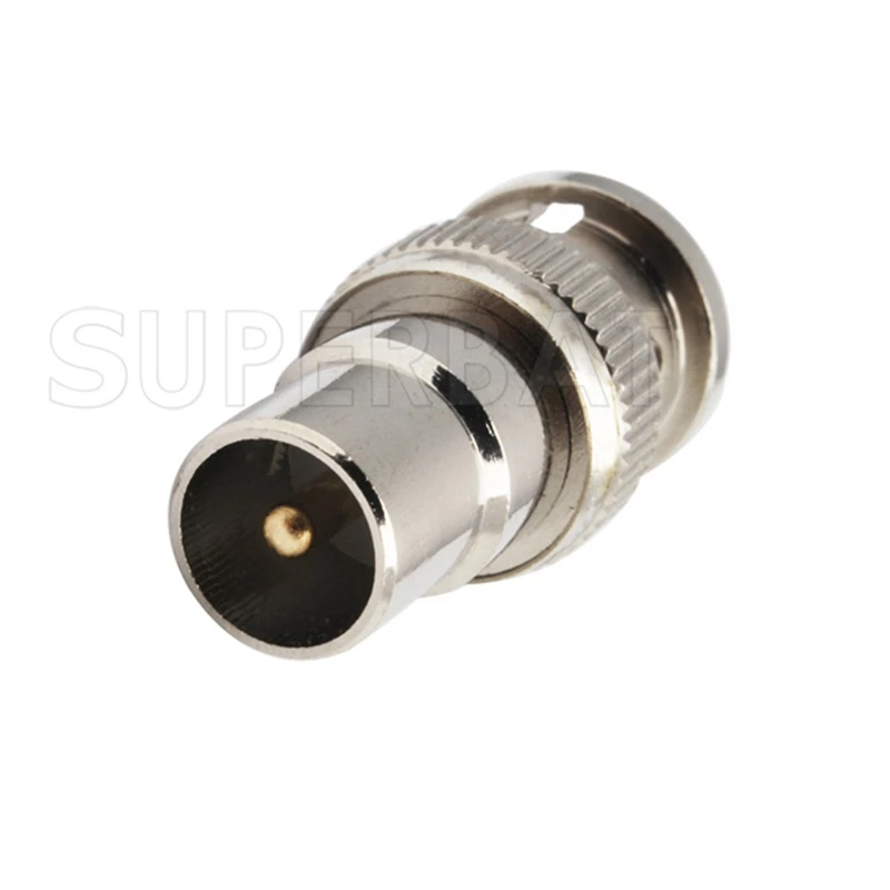 Superbat DVB-T TV Tuner Antenna Adapter BNC Male to DVB-T TV Plug RF Coaxial Connector