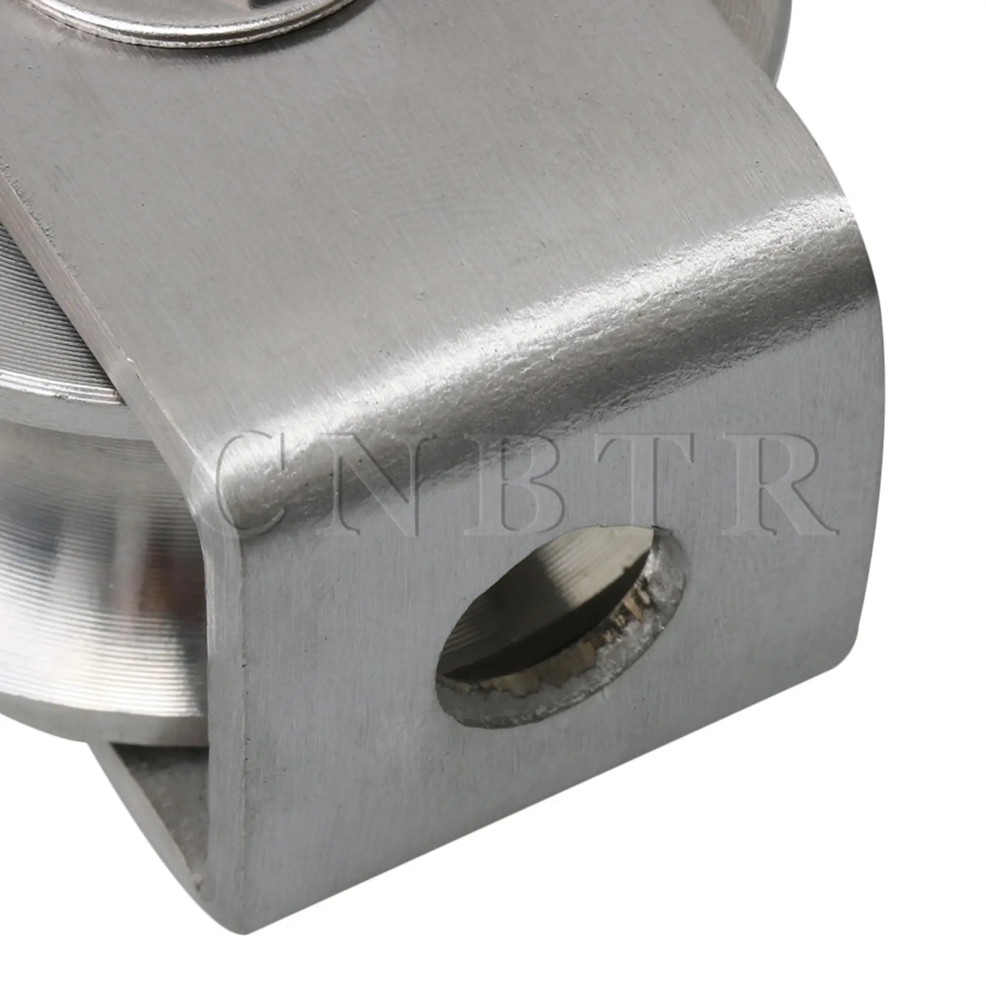 Cnbtr U Type Swivel Katrol Rvs Lager Stille Tractie Wiel