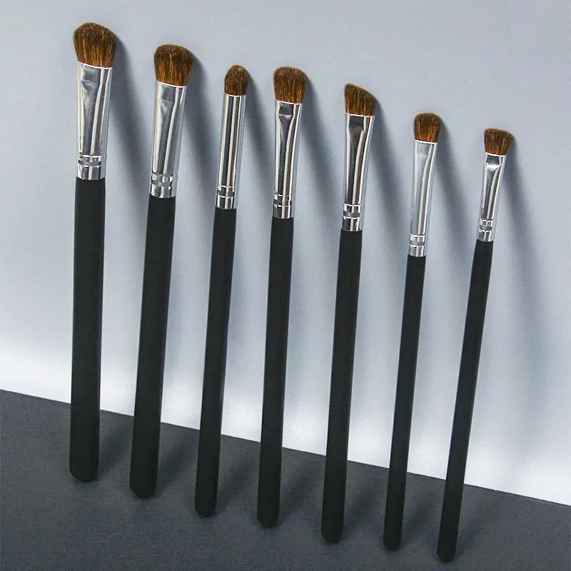 Professional Makeup brush 7pcs high quality pony hair brushes set-eyeshadow&beauty With PVC Bag