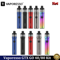 Original Vaporesso GTX GO 40 Kit 40W 1500mAh 3.5ml GTX GO 80 Kit 80W 3000mAh 5ml Fit GTX Coils Electronic Cigarette Vaporizer