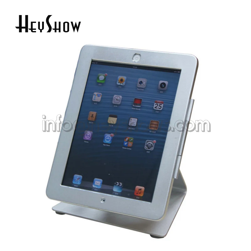 Imagem -03 - Segurança Metal Tablet Display Stand Desktop Tablet Lock Holder Dispositivo Anti-roubo Case Suporte para Ipad ar Alta