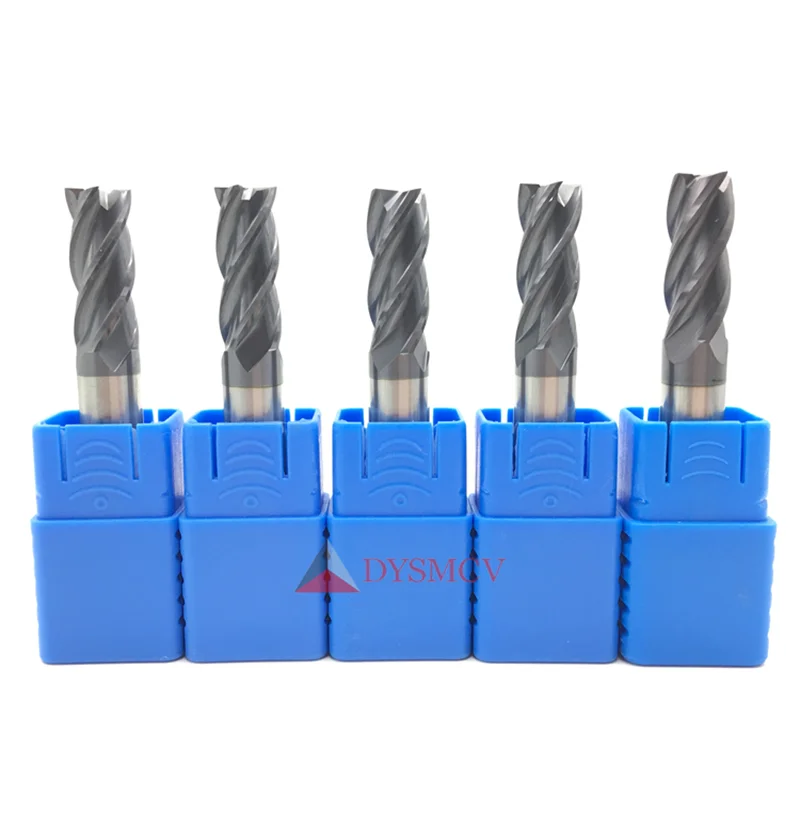 1pc 8mm End Mill 60mm 75mm 100mm 150mm full length HRC50 4 Flute  Tungsten Carbide endmill machine cnc Lathe Milling Cutter tool