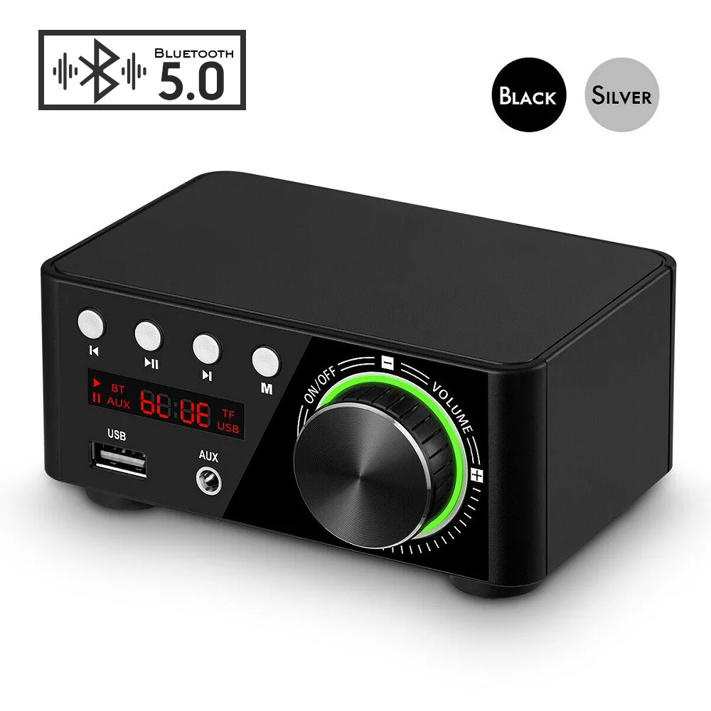 

AIYIMA MA12070 Mini Sound Amplifier 5.0 Bluetooth Amplifiers Stereo HIFI Audio Amp 50W+50W USB TF MP3 Home Theater System