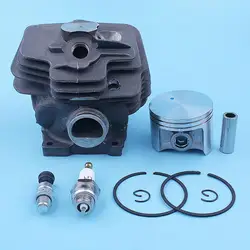 52mm Cylinder Piston Top End Engine Kit For Stihl MS382 MS382C MS 382 Chainsaw Spark Plug Decompression Valve Replacement Part