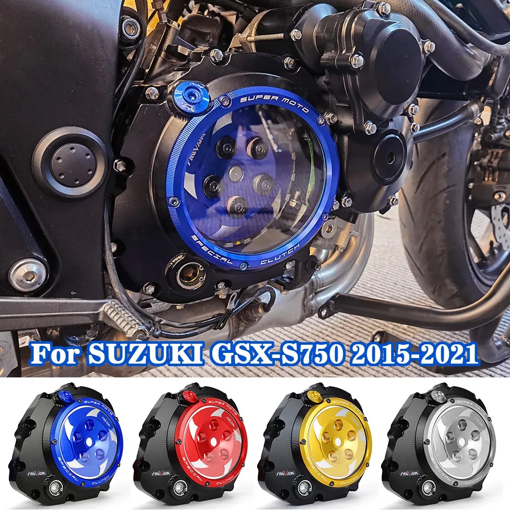 Clear Clutch Cover for Suzuki GSXS750 2005-2022 Engine Transparent Clutch Case Cover Guard GSXS GSX-S GSX S 750 GSX-S750