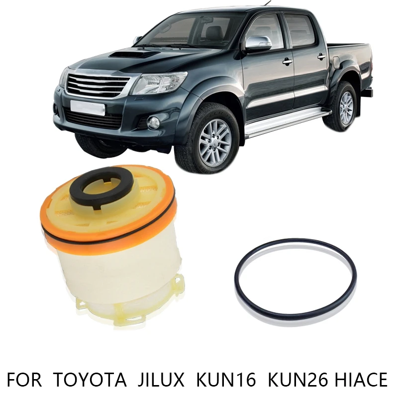 Fuel Filter Diesel Filter elements Kit for Toyota Hilux 2012-2015 Kun16 Kun26 Hiace 2017 Fortuner 12-15 23390-0L050 5Pcs