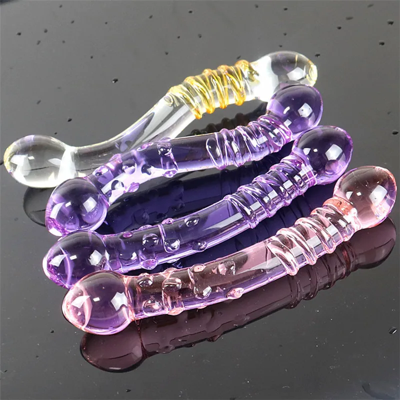 

New Glass Dildo Artificial Big Penis Crystal Anal Ass Butt Plug Prostate Massage Masturbate Sex Toy for Adult Women Masturbator