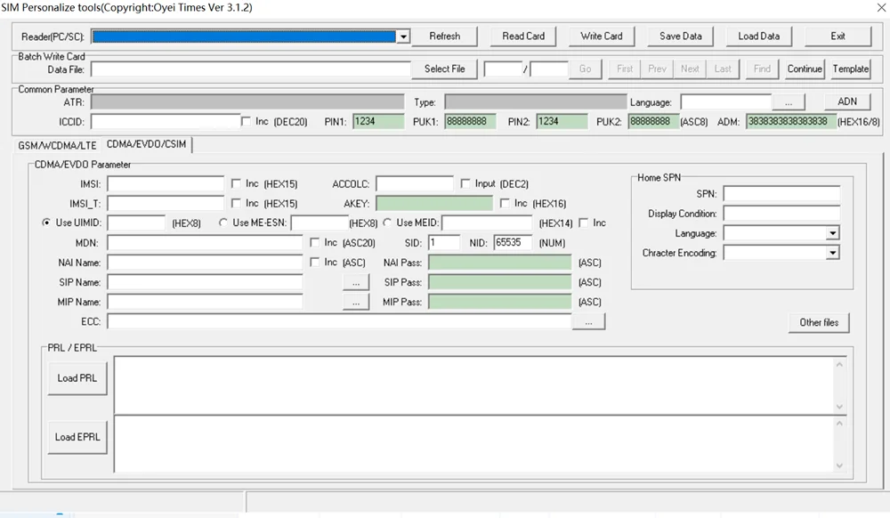 OYEITIMES-logiciel de carte EpiCard vierge, version 3.1.2 la plus basse, PC, lecteur SC, programme logiciel 2G, 3G, 4G, logiciel EpiCard, COMP128, Milenage