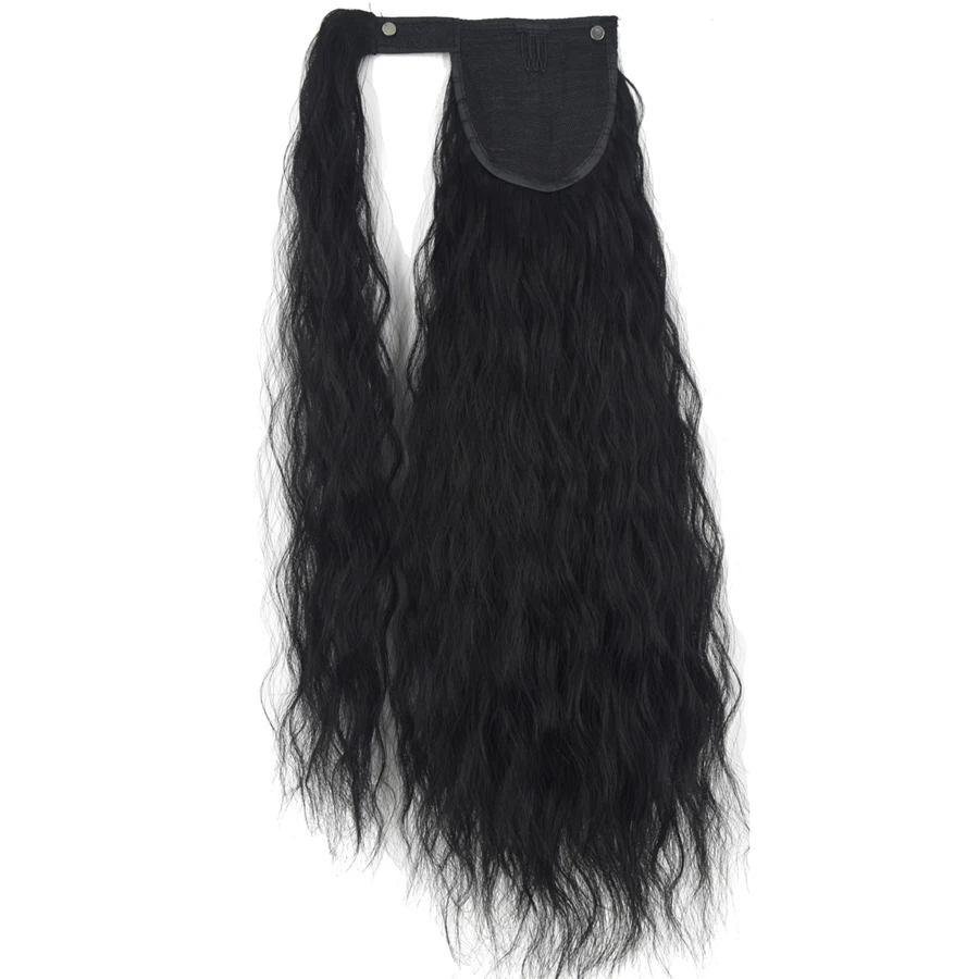 TOPREETY-extensiones de cabello sintético resistente al calor, Pelo Rizado envolvente, cola de caballo, 4007